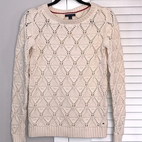 Tommy Hilfiger Sweaters - Tommy Hilfiger S/P Gorgeous Cream Knit Sweater